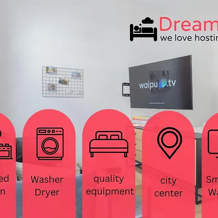 Modernes 4 Personen Zentral 56qm Wlan Gehobene Ausstattung דירה *