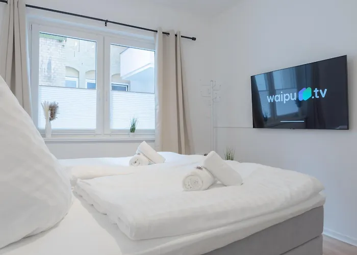Modernes 4 Personen Zentral 56qm Wlan Gehobene Ausstattung Apartman *